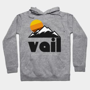 Retro Vail Colorado ))(( Tourist Souvenir Travel Design Hoodie